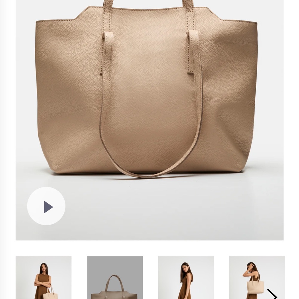 M.I.L.A Amber Bag | Pebble Leather | Nude